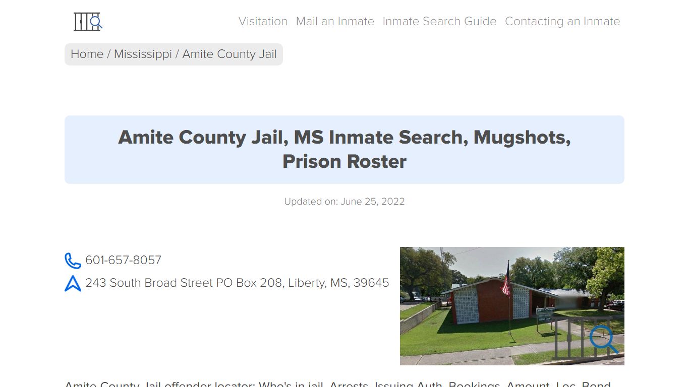 Amite County Jail, MS Inmate Search, Mugshots, Prison Roster