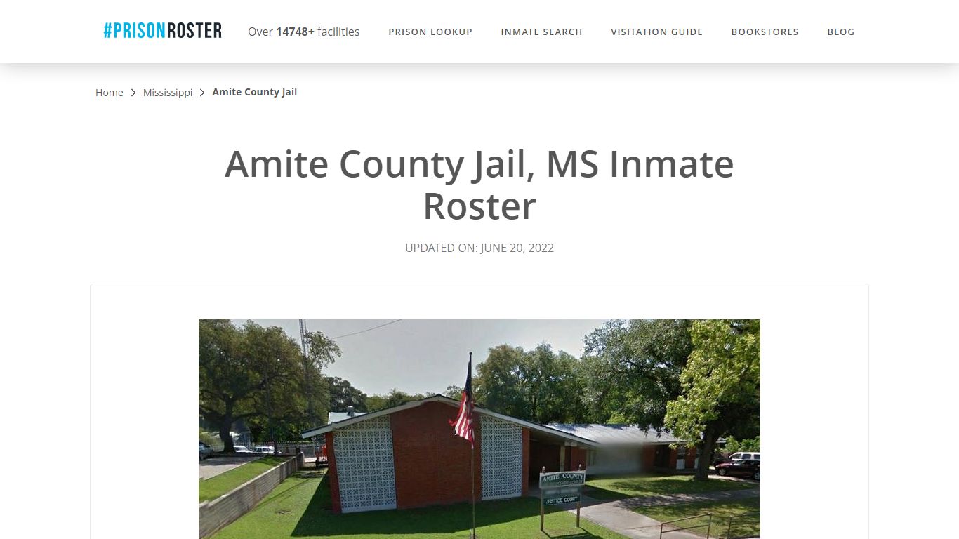 Amite County Jail, MS Inmate Roster